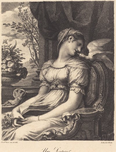 Uma Leitura (Uma Leitura) de Pierre Paul Prud