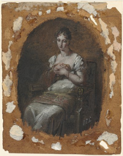 Jovem sentada de Pierre Paul Prud