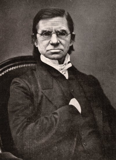 Emile Littre, lexicógrafo e filósofo francês, século XIX de Pierre Petit