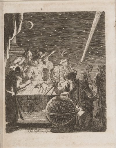 Observando os céus na era de Galileu De: De importância dos cometas, 1681 de Pierre Petit