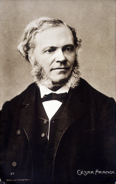 Retrato de César Franck, compositor e organista francês de origem belga (1822-1890). de Pierre Petit