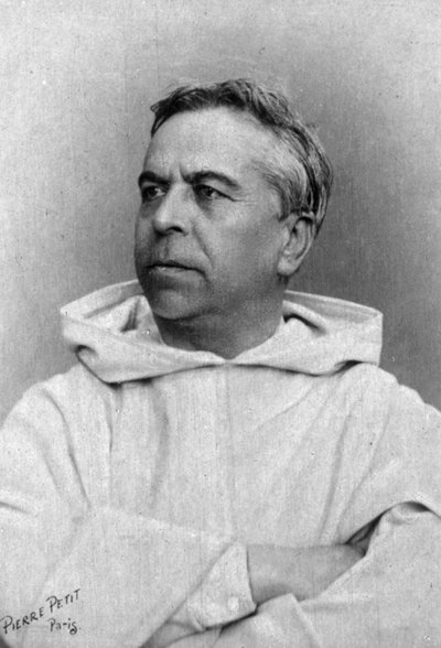 Retrato do frade dominicano Henri Didon, c.1890-1900 (foto a p/b) de Pierre Petit