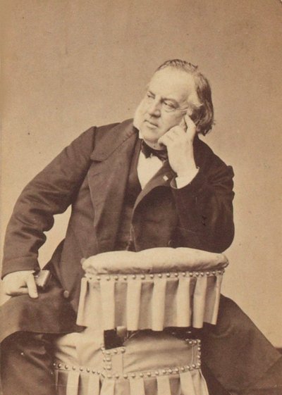 Retrato do compositor Louis Clapisson (1808-1866), de Petit, Pierre Lanith (1831-1909). Foto da Albumina. Coleção Particular de Pierre Petit