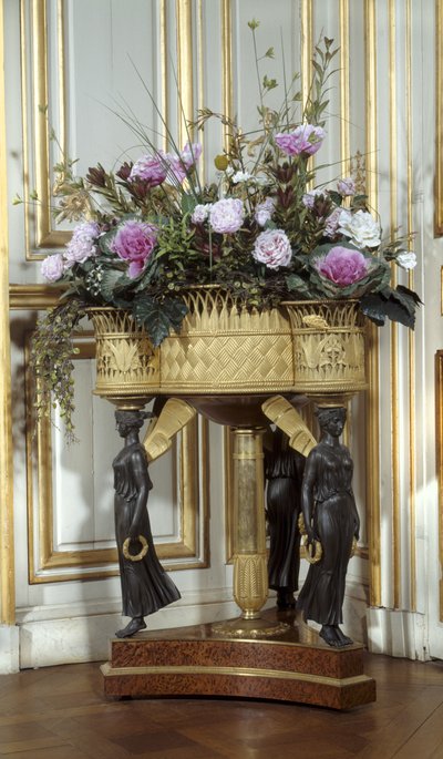 Art France Jardiniere tem quatro cestos em bronze dourado por volta de 1807 de Pierre Philippe (attr. to) Thomire