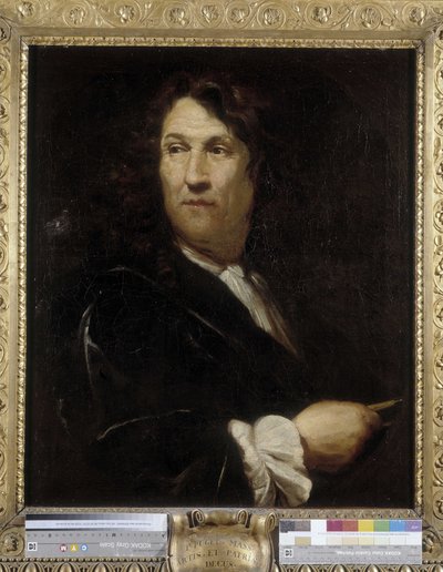 The Man with Comppas ou Portrait of Gaspard Puget (1615-c. 1683, arquiteto francês) (óleo sobre tela) de Pierre Puget