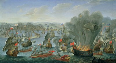Batalha naval com a frota espanhola de Pierre Puget