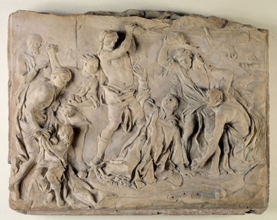 Apedrejamento de Santo Estêvão (meias de terracota em relevo) de Pierre Puget