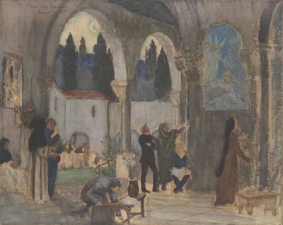 Inspiração cristã, século XIX. de Pierre Puvis de Chavannes