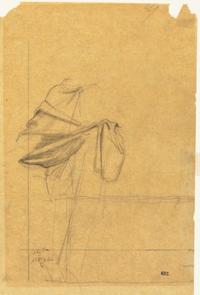Estudo de cortinas de Pierre Puvis de Chavannes