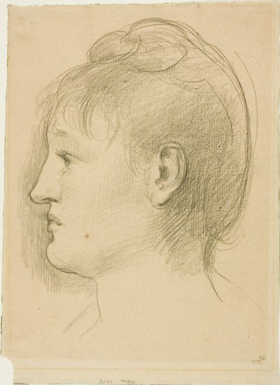 Cabeça de uma mulher de Pierre Puvis de Chavannes