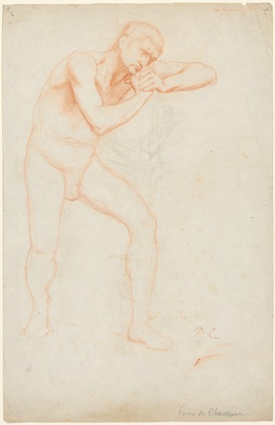 Nu masculino, 1891. de Pierre Puvis de Chavannes