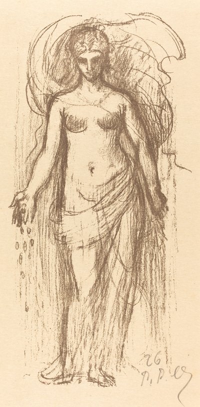 Estudo de uma mulher (abundância) de Pierre Puvis de Chavannes