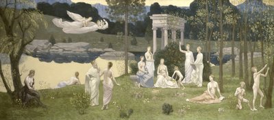 Bosque Sagrado, Amado das Artes e das Musas, 1884-89 de Pierre Puvis de Chavannes