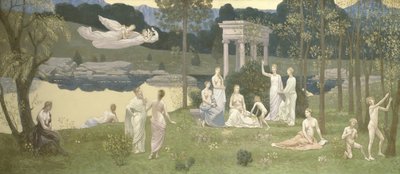 O Bosque Sagrado, Amado das Artes e das Musas, 188489. de Pierre Puvis de Chavannes