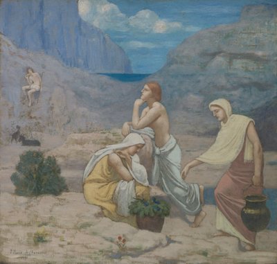 A Canção dos Pastores, 1891. de Pierre Puvis de Chavannes