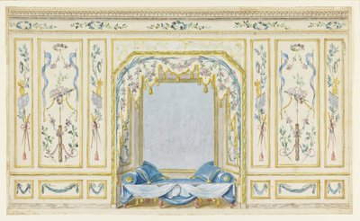 Elevação da Parede da Alcova do Quarto de Pierre Ranson