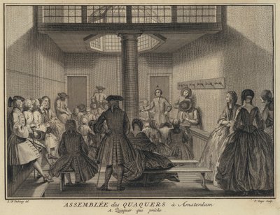 Homem pregando em uma reunião de Quakers em Amsterdã, Holanda (gravação) de Pierre Tanje