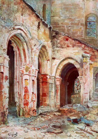 A Igreja de Sermaize, 1914, 1926. de Pierre Vignal