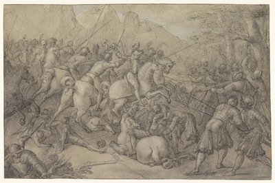 batalha de Pierre Woeiriot (II) (attributed to)