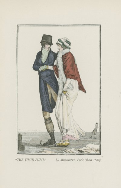 Aluno Tímido, Paris (cerca de 1800) de Pierre de La Mesangere