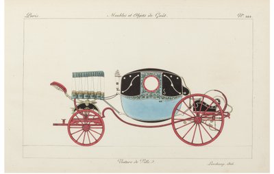 Carro da cidade, de 1800. de Pierre de La Mesangere