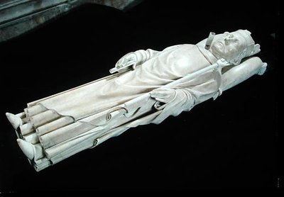 Efígie de Carlos VI (1368-1422) 1429 (mármore) de Pierre de Thury