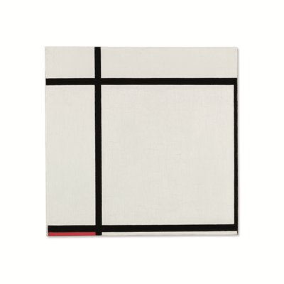 Composição II, com vermelho de Piet Mondrian