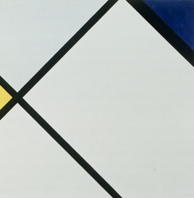 Composição No 1 de Piet Mondrian