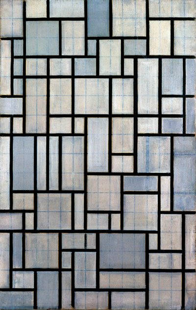 Composição com Grade 2, 1915 de Piet Mondrian