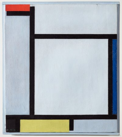 Composição com vermelho, azul, preto, amarelo e cinza, 1921 de Piet Mondrian