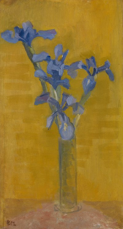 Íris, c.1910 (óleo sobre tela) de Piet Mondrian