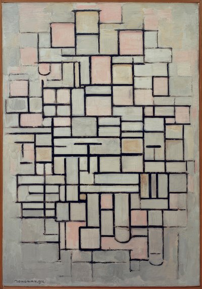Komposition Nr. IV; Composição 6 de Piet Mondrian