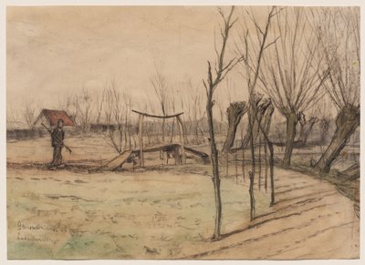 Paisagem em Loosduinen de Piet Mondrian