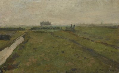 Paisagem perto de Amsterdã, c. 1902. de Piet Mondrian