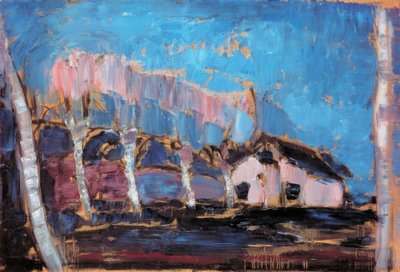Piet Mondrian (1872–1944), Paisagem Noturna, 1908. de Piet Mondrian