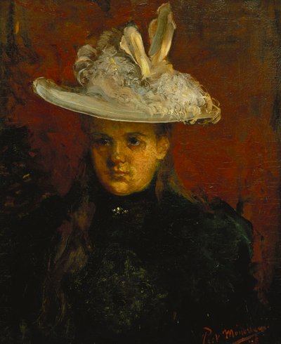 Princesje, c.1898 (óleo sobre tela) de Piet Mondrian