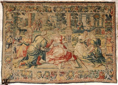 Marco António e Cleópatra Tapeçaria de Pieter (attr. to) Coecke van Aelst