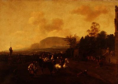 Uma Festa de Hawking de Pieter (circle of) Wouwermans