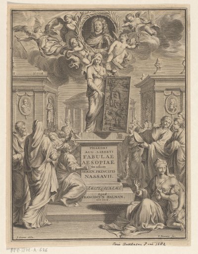 Fábulas de Esopo Fedro agosto. libertado das fábulas de Esopo (título no objeto) de Pieter Balthasar Bouttats
