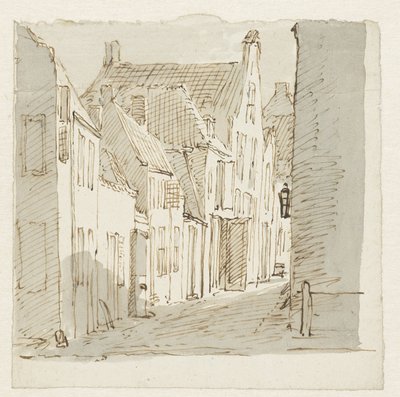 vista da rua de Pieter Bartholomeusz. Barbiers