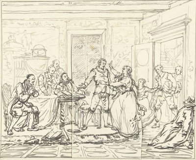 Cena de palco de Jacob Simonsz de Rijk de Pieter Bartholomeusz. Barbiers