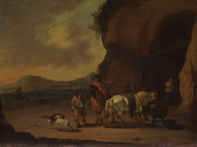 Cavaleiros Parados num Passe de Montanha de Pieter Bout