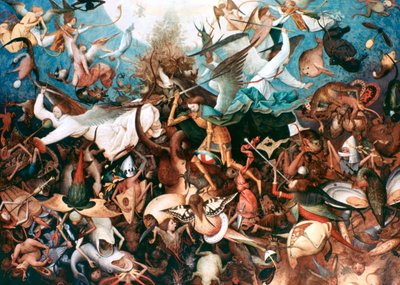A Queda dos Anjos Rebeldes, 1562 de Pieter Bruegel the Elder