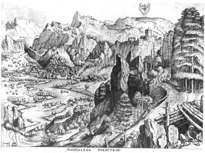 A Madalena Penitente, gravada por Hieronymus Bosch (c.1510-70) c. 1555-57 de Pieter Bruegel the Elder