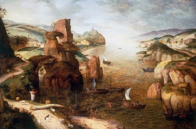 Cristo e os Apóstolos no Mar da Galileia de Pieter Brueghel the Elder