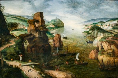 Cristo e os Apóstolos no Mar da Galileia de Pieter Brueghel the Elder