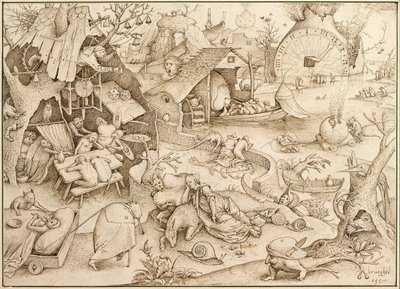 Preguiça (preguiça), 1557 de Pieter Bruegel the Elder