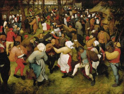 A dança do casamento de Pieter Brueghel the Elder