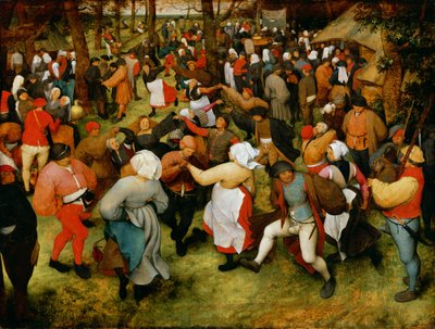 A dança do casamento de Pieter Brueghel the Elder