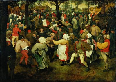 A dança do casamento de Pieter Brueghel the Elder